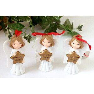 Brand NEW Hallmark You're an Angel Christmas Ornaments (lot of 3)